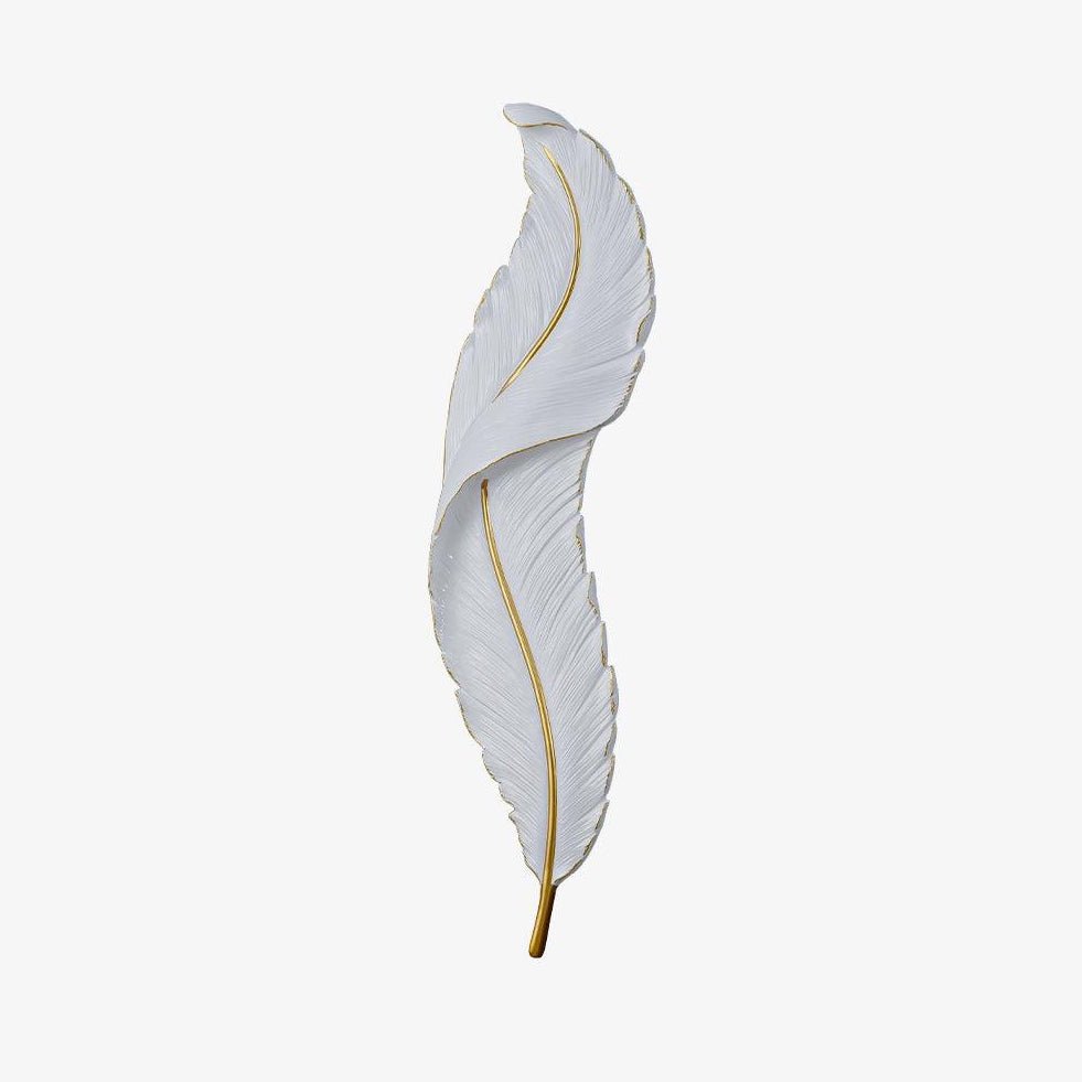 Arvess aplique de pared individual de resina Creatividad Pluma