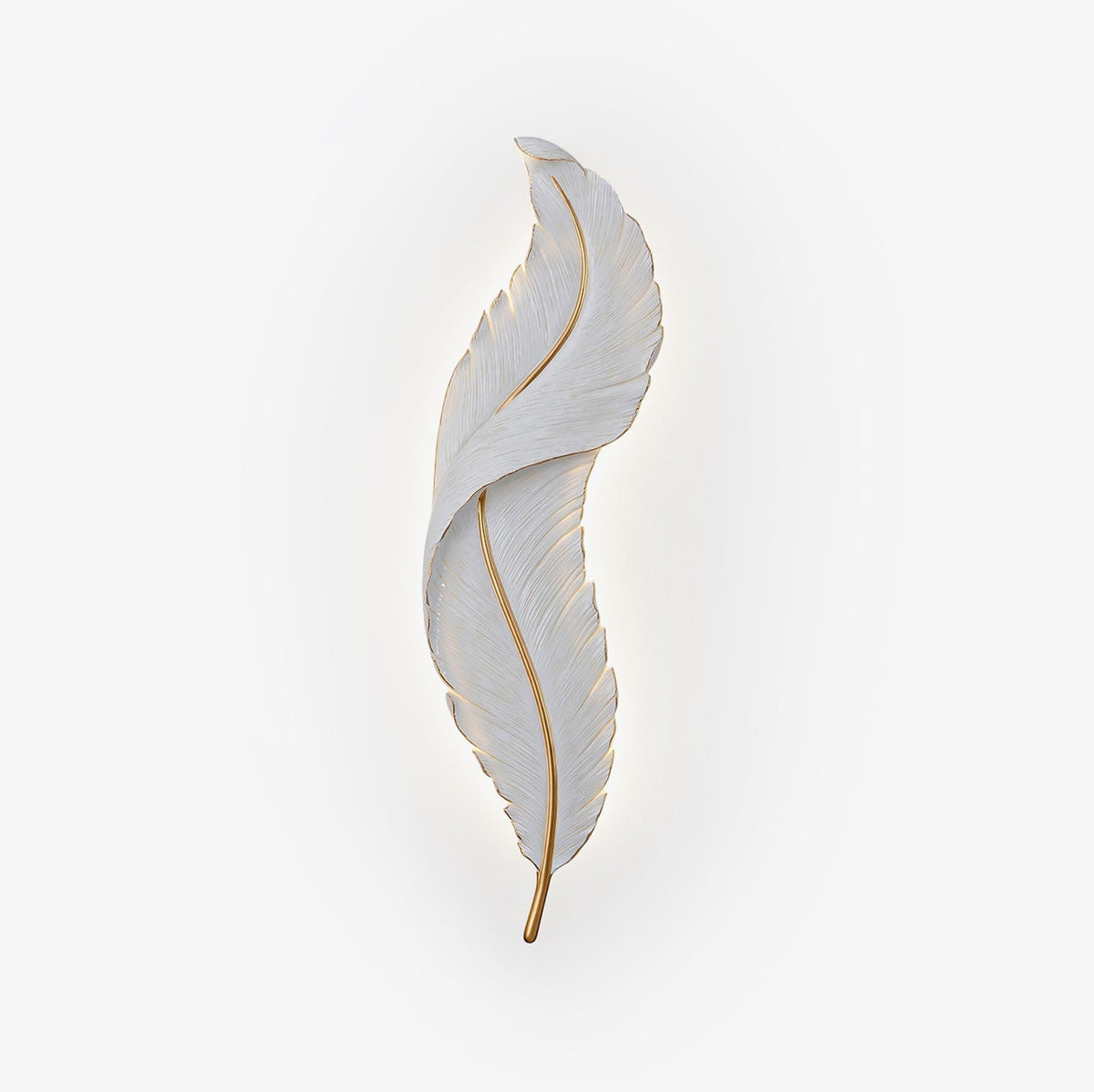Arvess aplique de pared individual de resina Creatividad Pluma