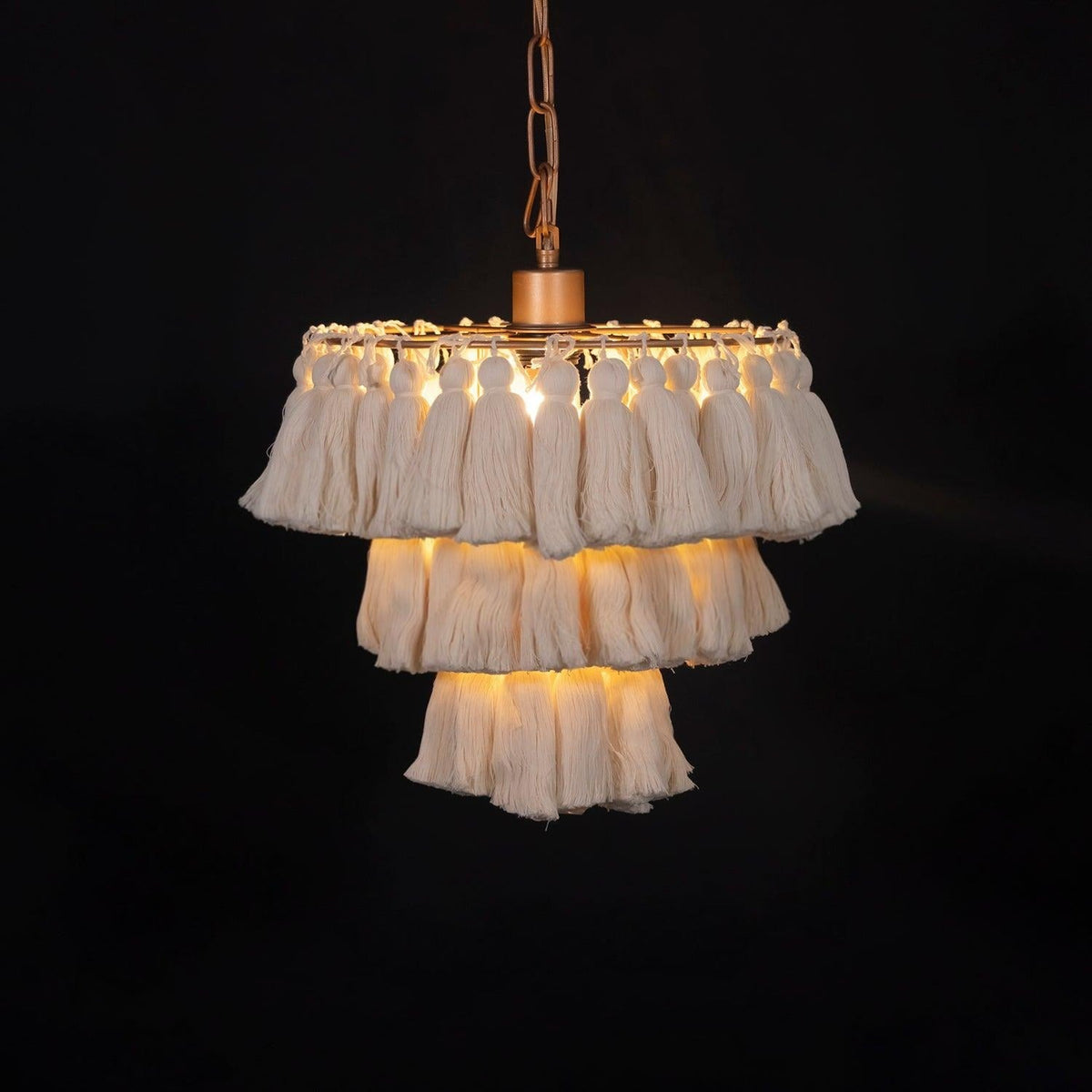 Lustra Chandelier Pink Bohemian Chic Lámpara de Araña Rosa Bohemia Chic