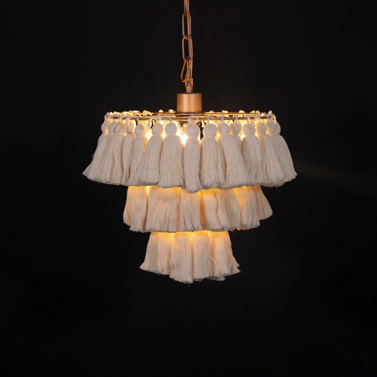 Lustra Chandelier Pink Bohemian Chic Lámpara de Araña Rosa Bohemia Chic