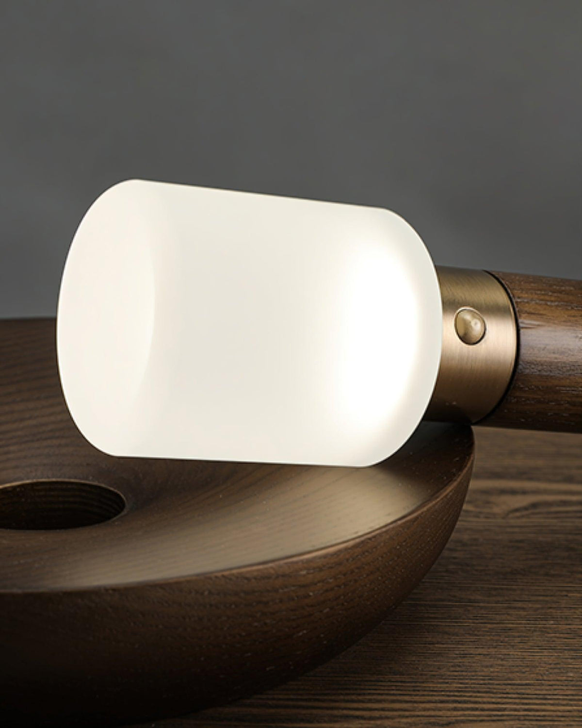Lumaice lámpara de mesa minimalista de madera