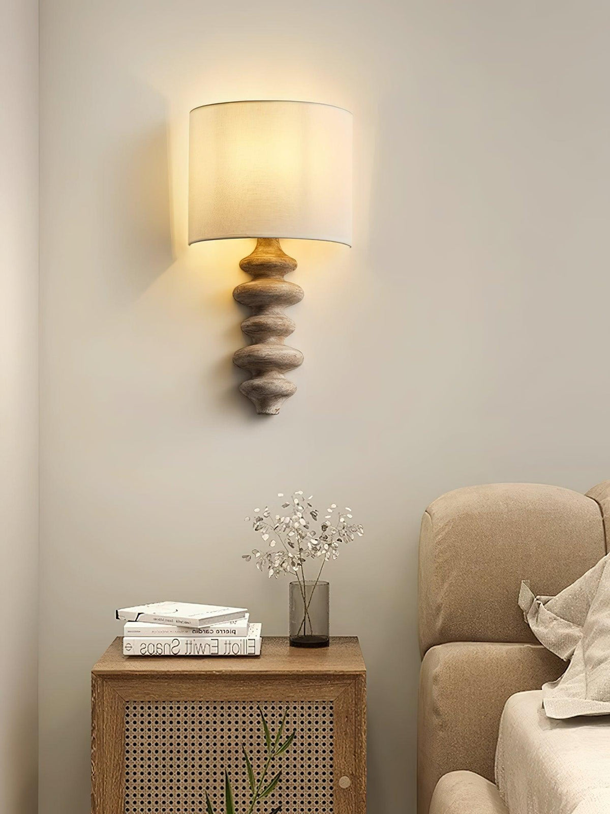 Lineella aplique de pared de tejido nórdico art