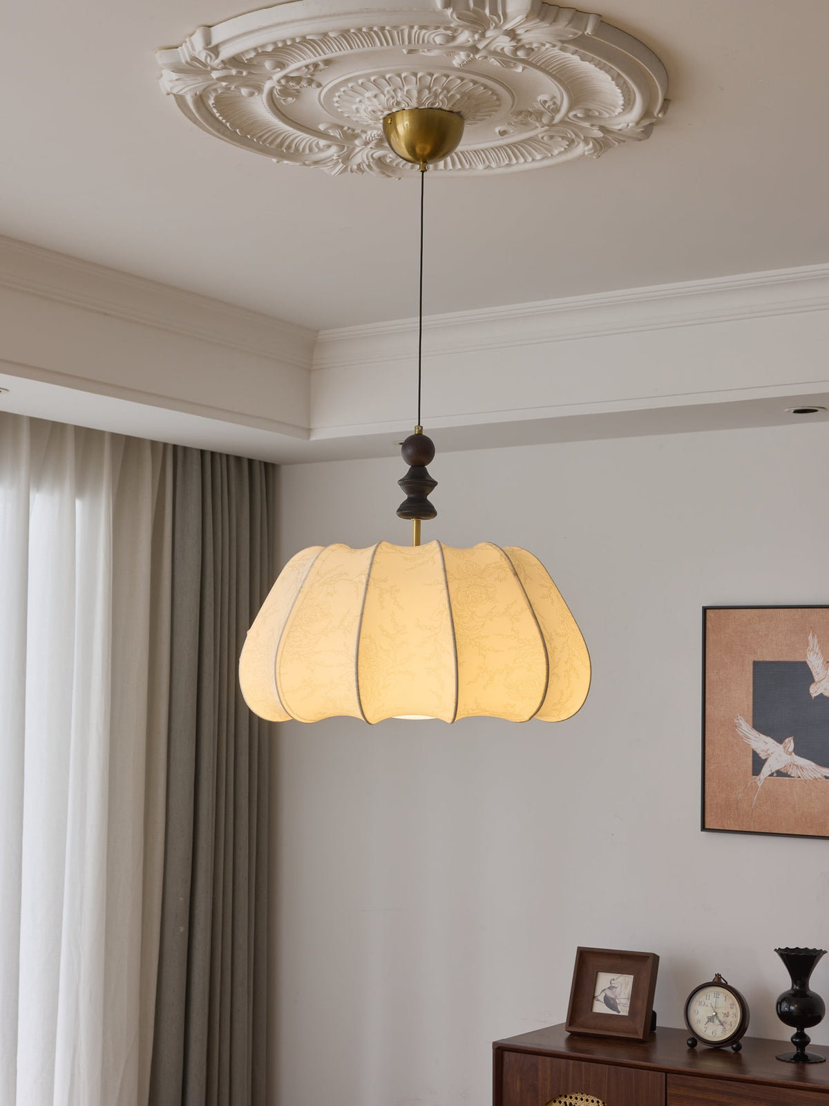 Asolira lámpara colgante elegancia Vintage de madera