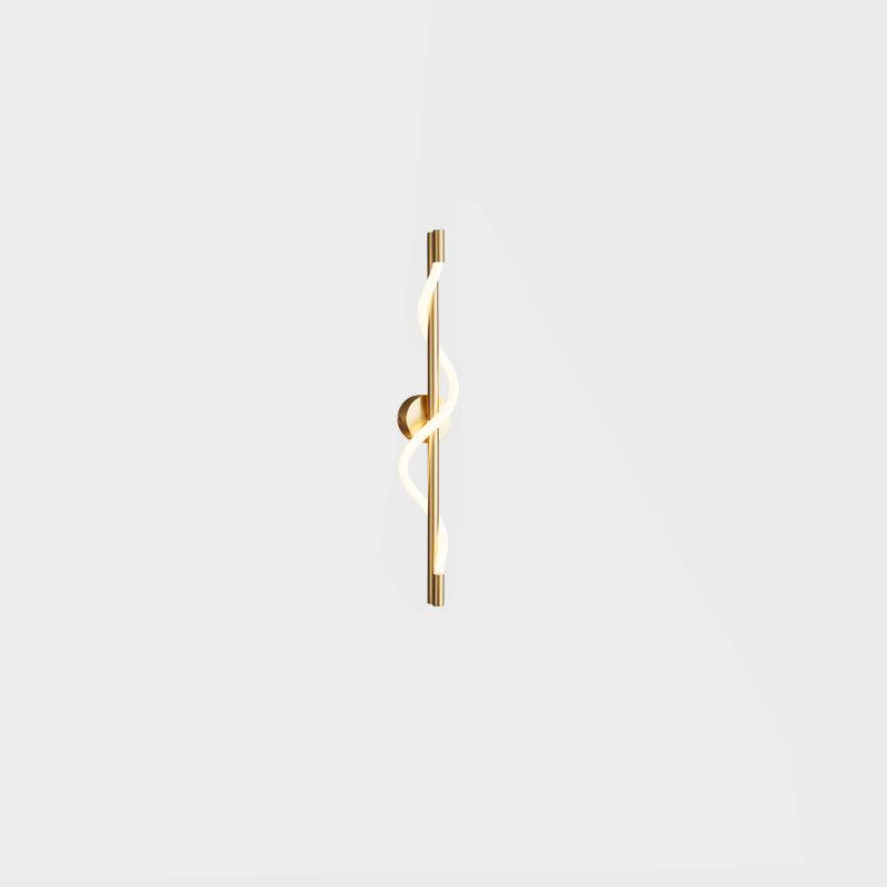 Nivelo aplique de pared escultórico de latón y silicona