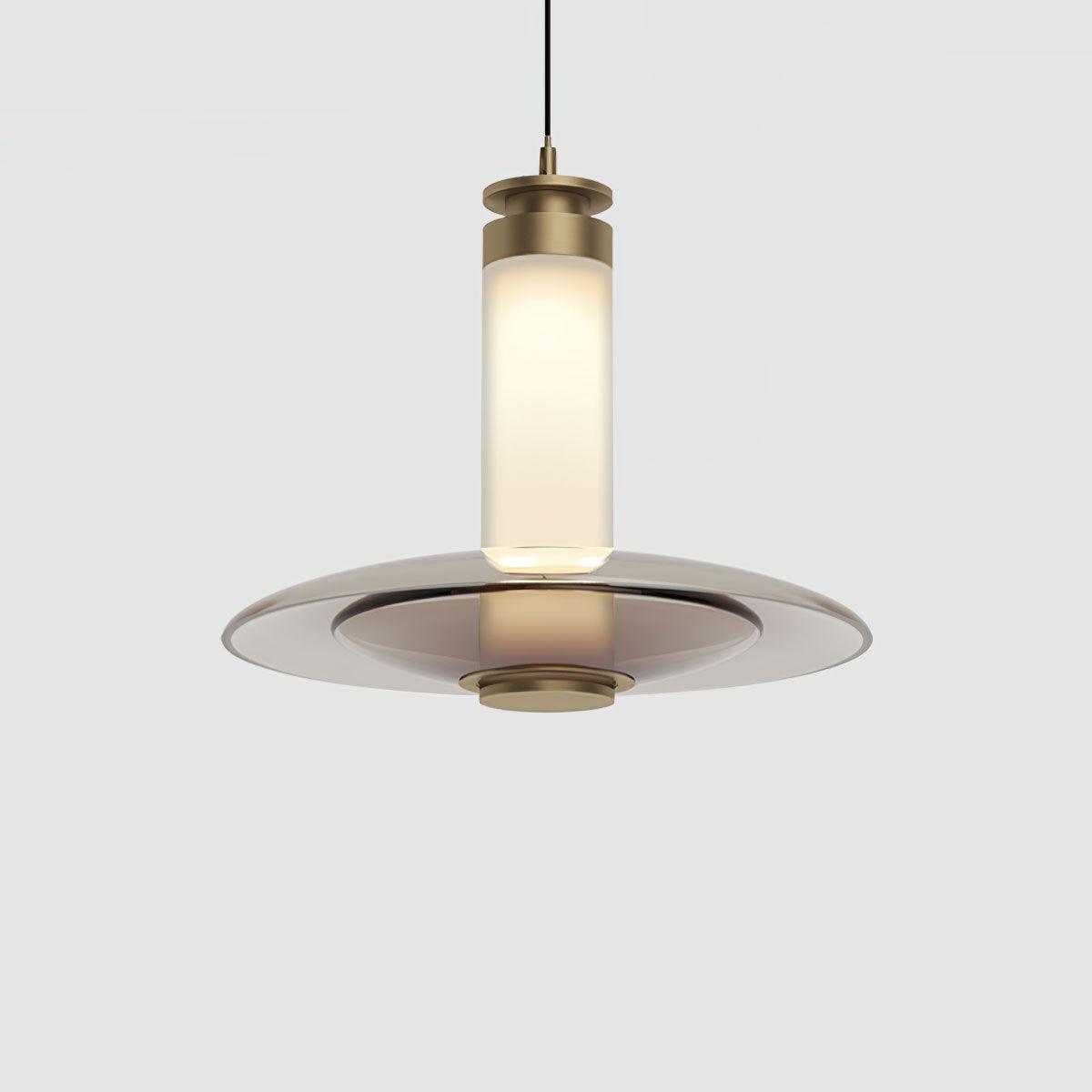 Borian lámpara colgante futurista de vidrio