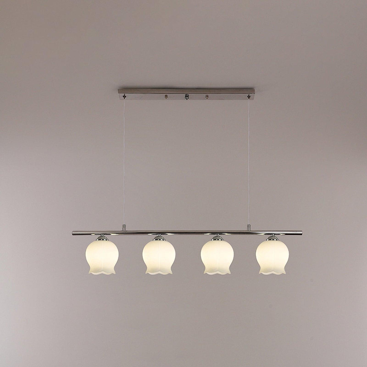 Evenara lámpara colgante moderna minimalista floral de vidrio