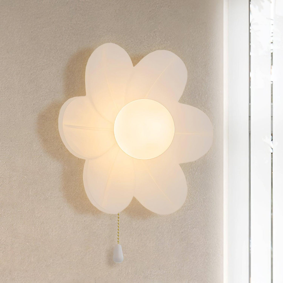 Bov aplique de pared nórdico Art Flowers de resina