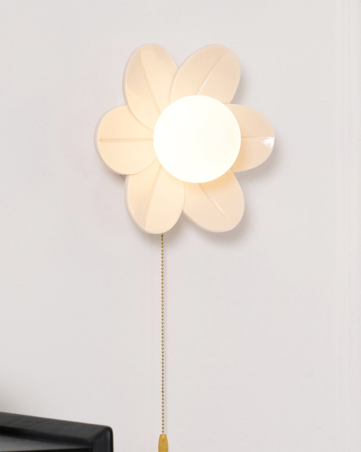 Bov aplique de pared nórdico Art Flowers de resina