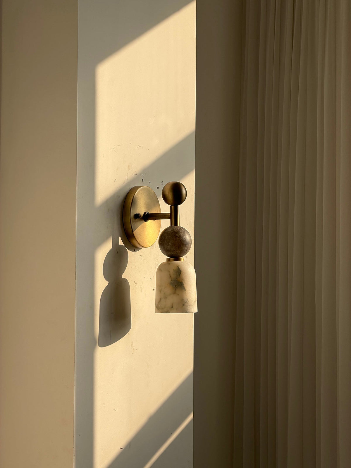 Serafin aplique de pared de alabastro