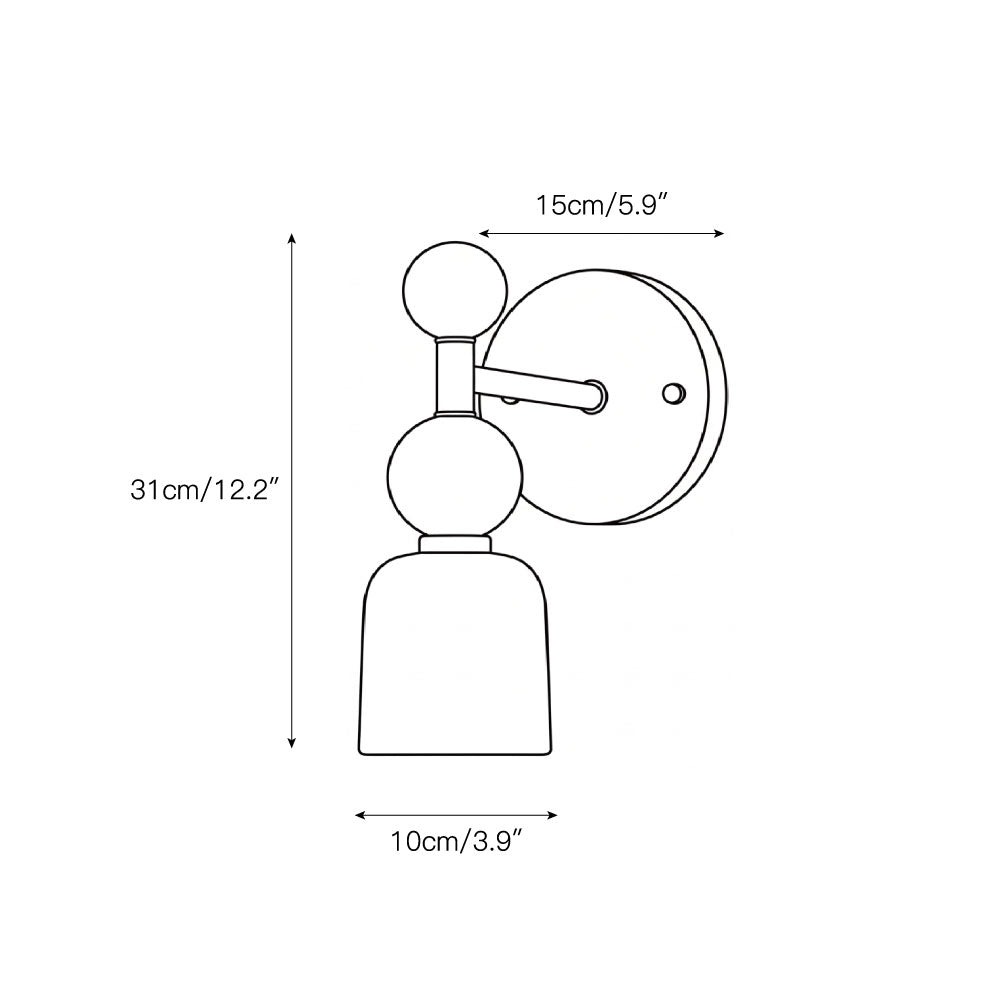 Serafin aplique de pared de alabastro
