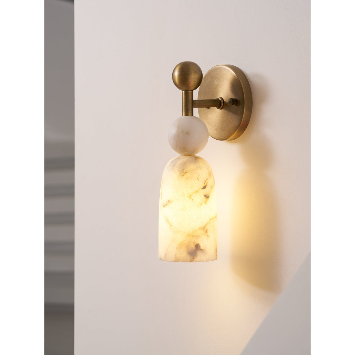 Serafin aplique de pared de alabastro