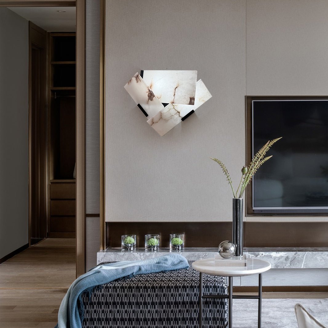 Eireeria aplique de pared de alabastro