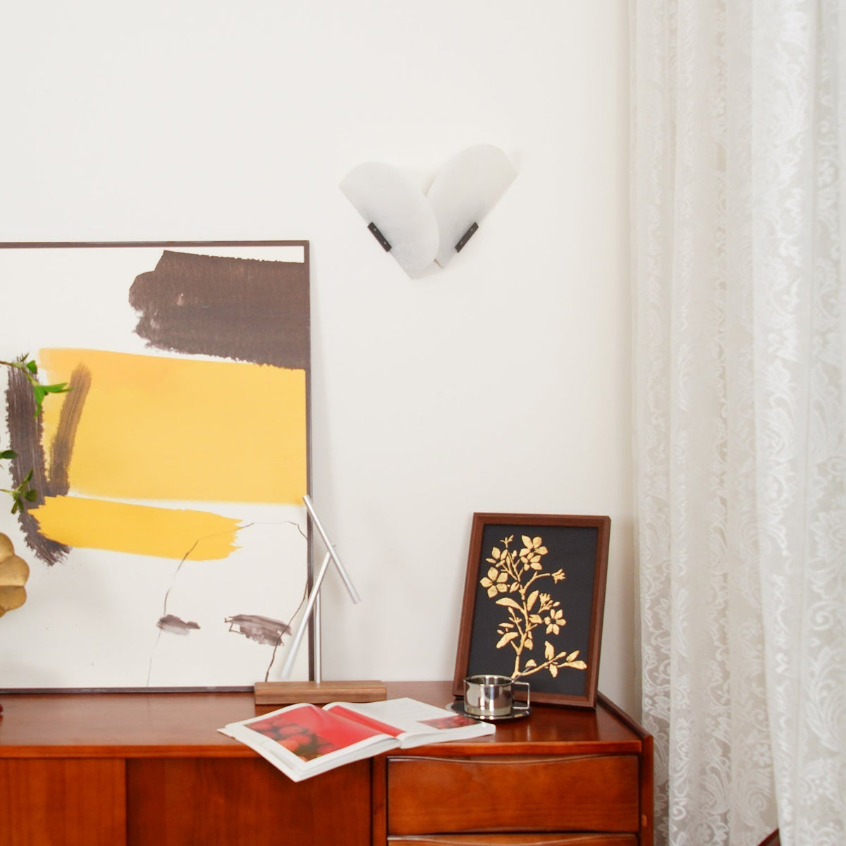 Pase aplique de pared Heart alabastro