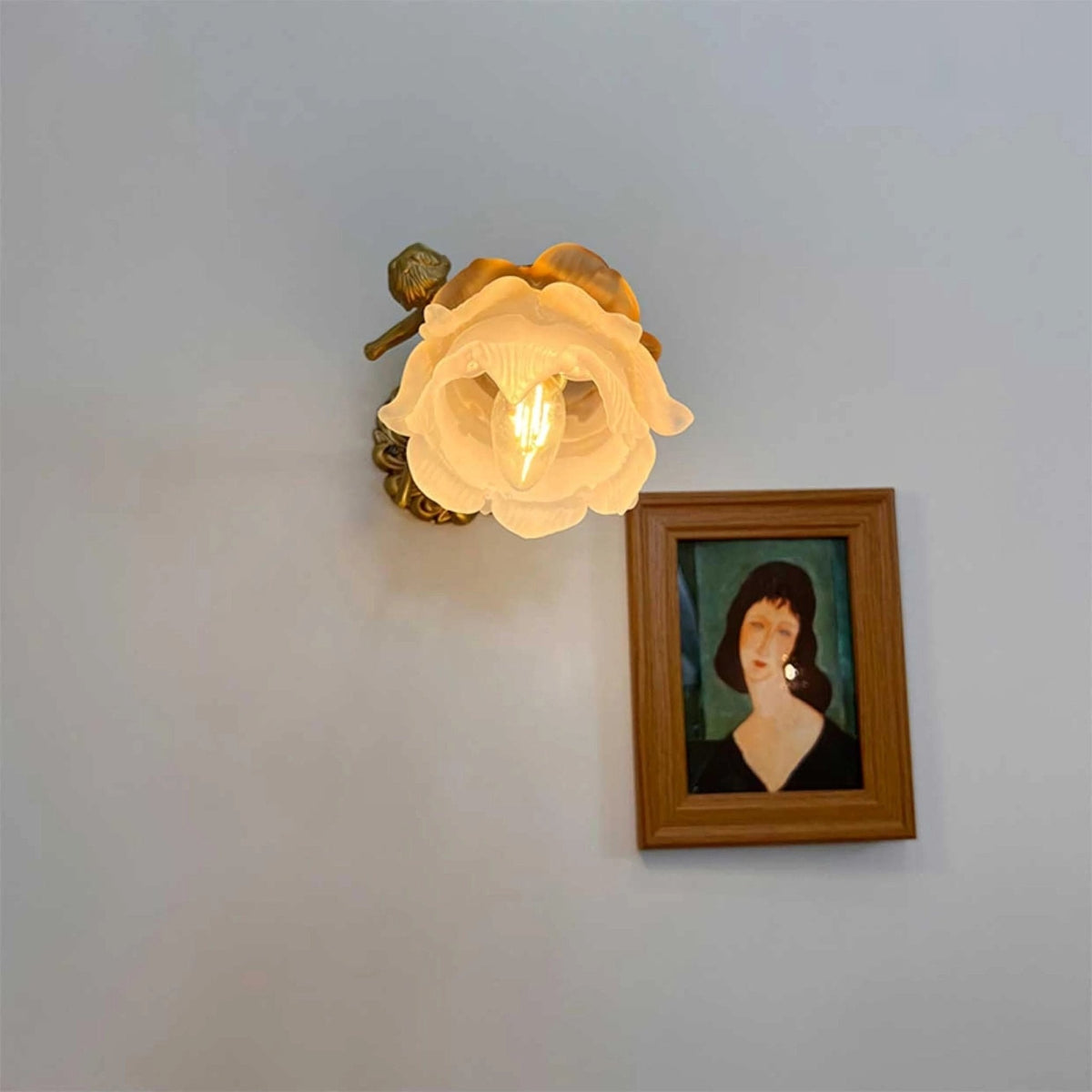 Bex aplique de pared Flying Angel de vidrio