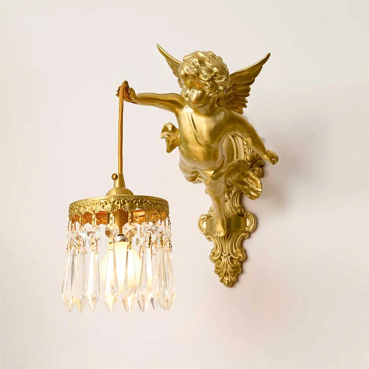 Bex aplique de pared Flying Angel de vidrio
