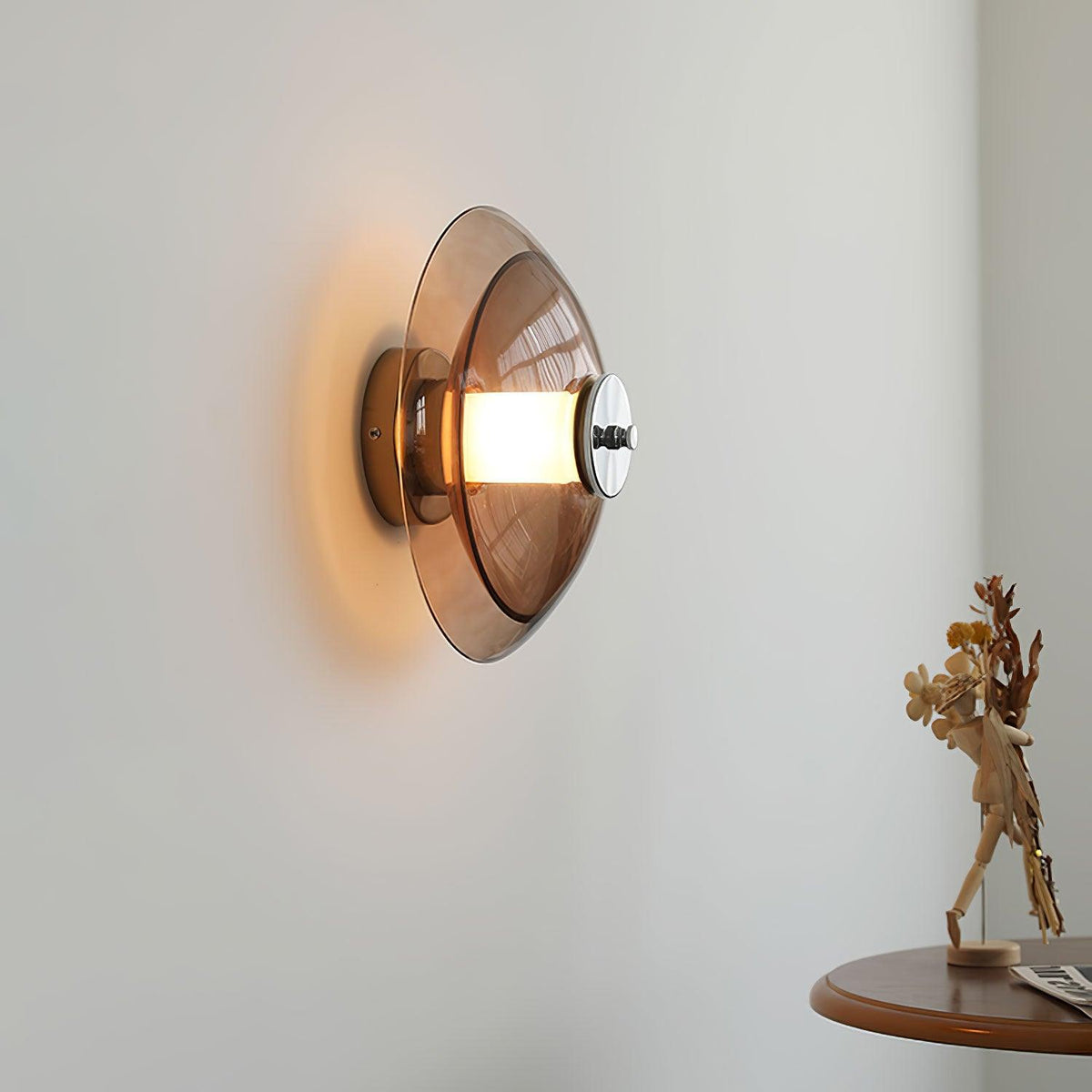 Vasolir aplique de pared Flying Saucer cromo