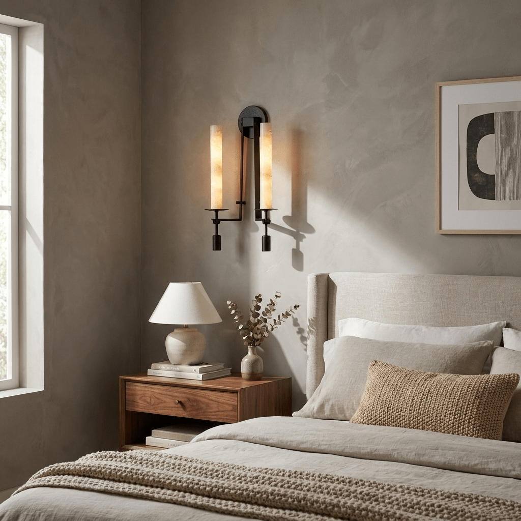 Aplique de pared de alabastro estilo clásico francés