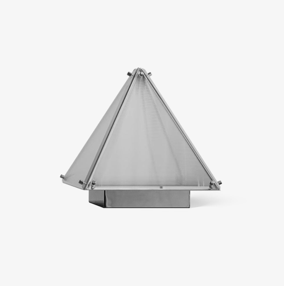 Mymiryre lámpara de mesa pirámide de vidrio