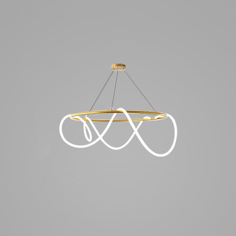 Vocor lámpara de araña Flexible Silicona Curva moderna Elegante