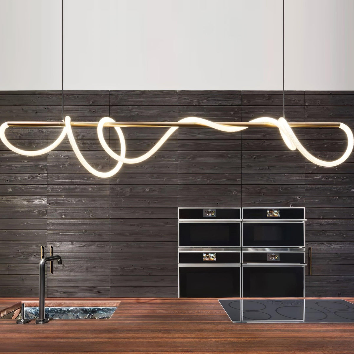 Vocor lámpara de araña Flexible Silicona Curva moderna Elegante