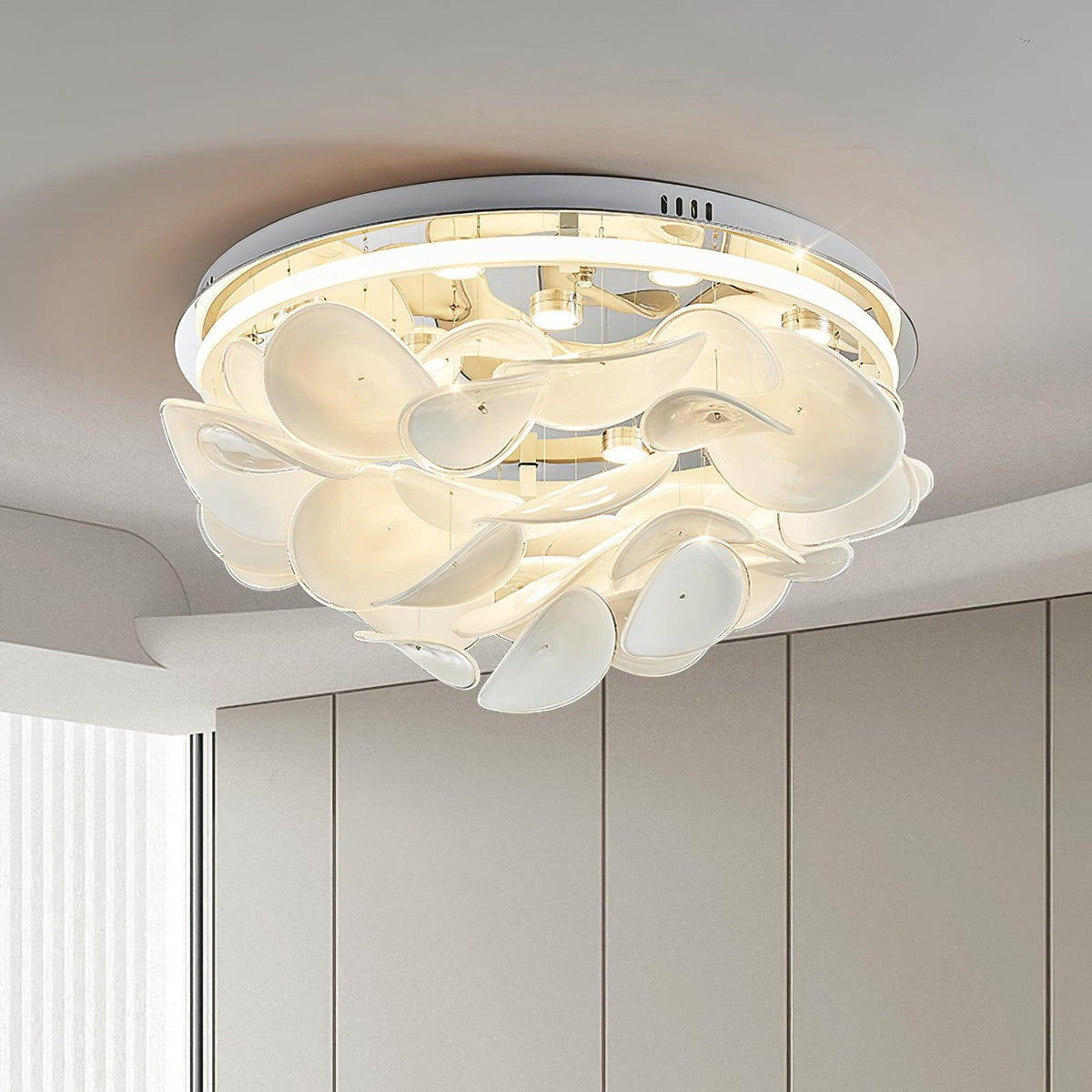 Viraalian lámpara de techo French Floral pétalo moderna
