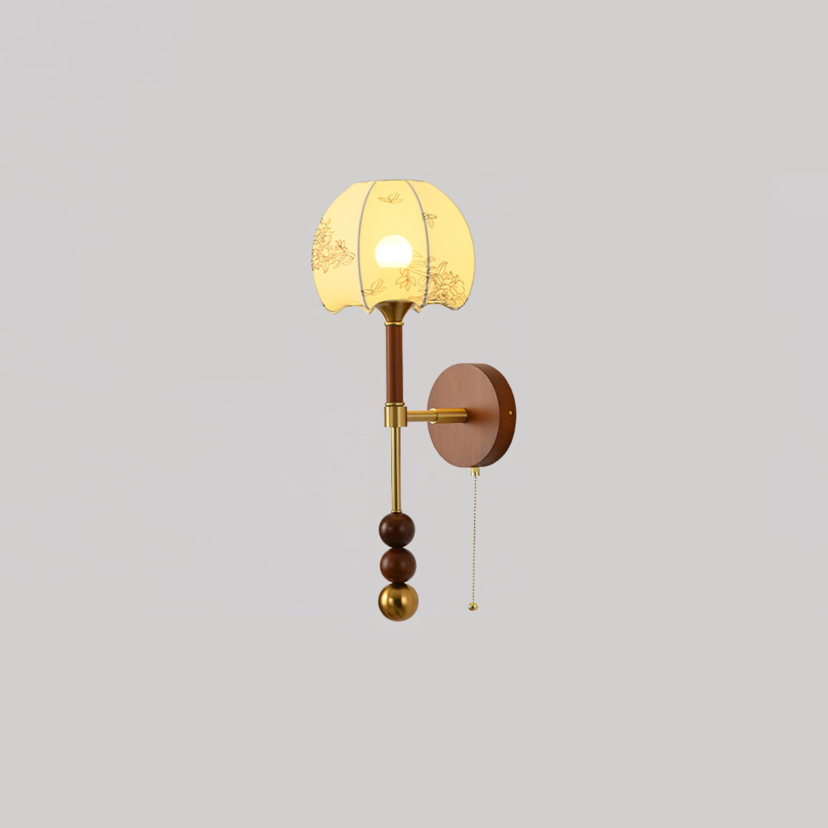 Hilda aplique de pared Roma elegancia de madera