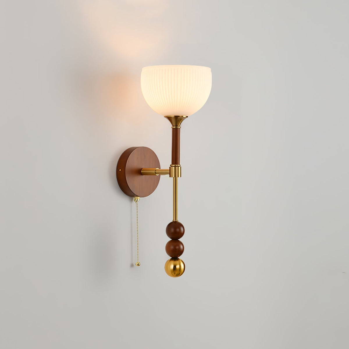Hilda aplique de pared Roma elegancia de madera
