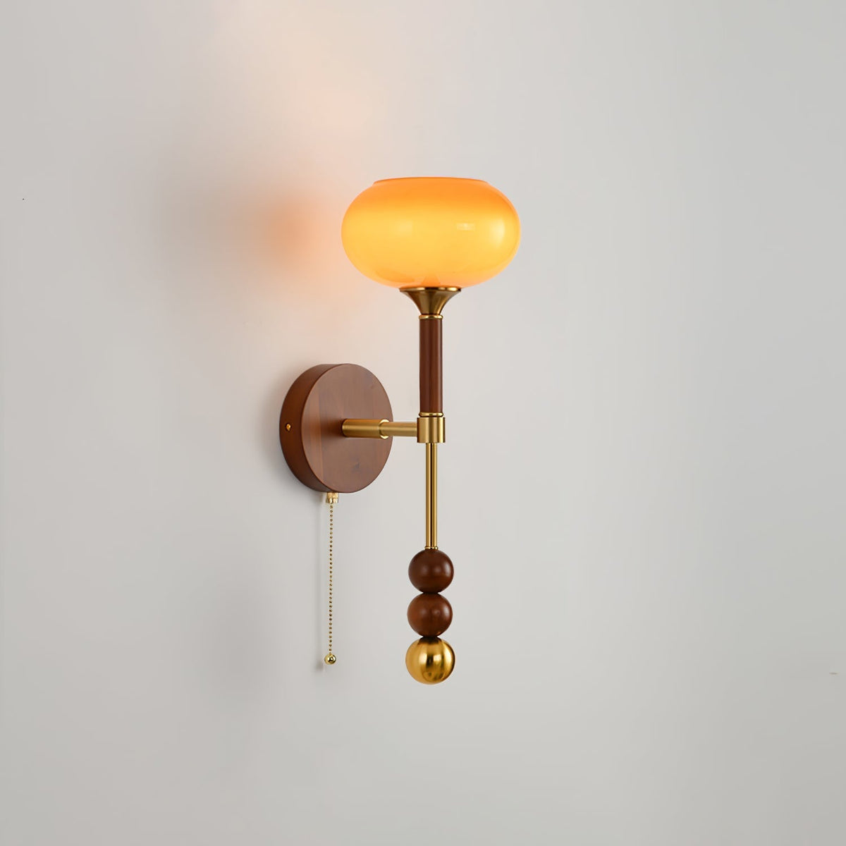 Hilda aplique de pared Roma elegancia de madera