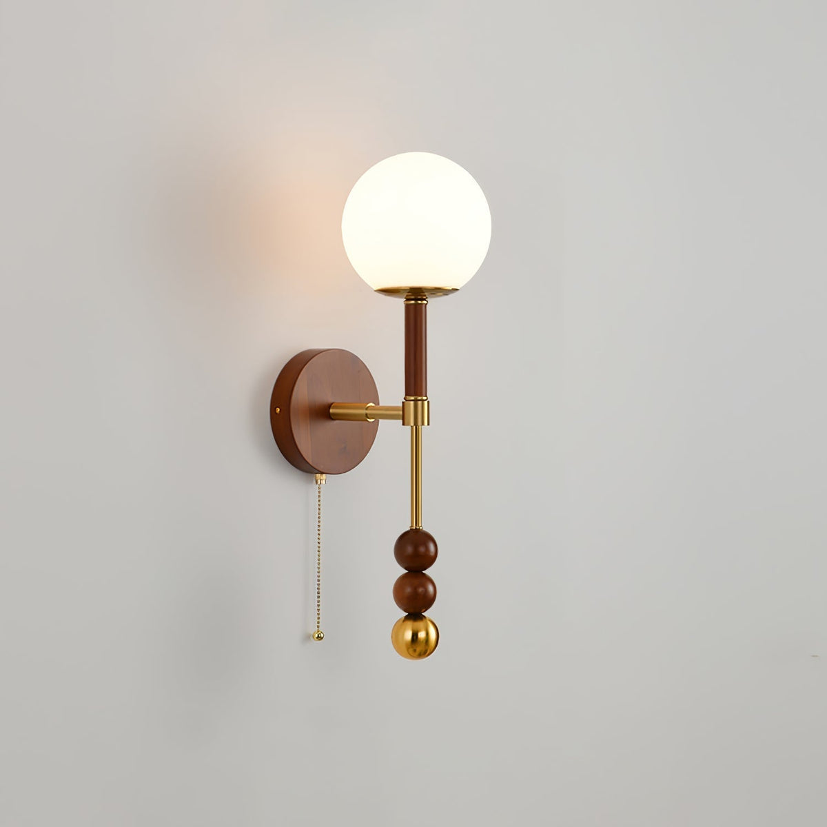 Hilda aplique de pared Roma elegancia de madera