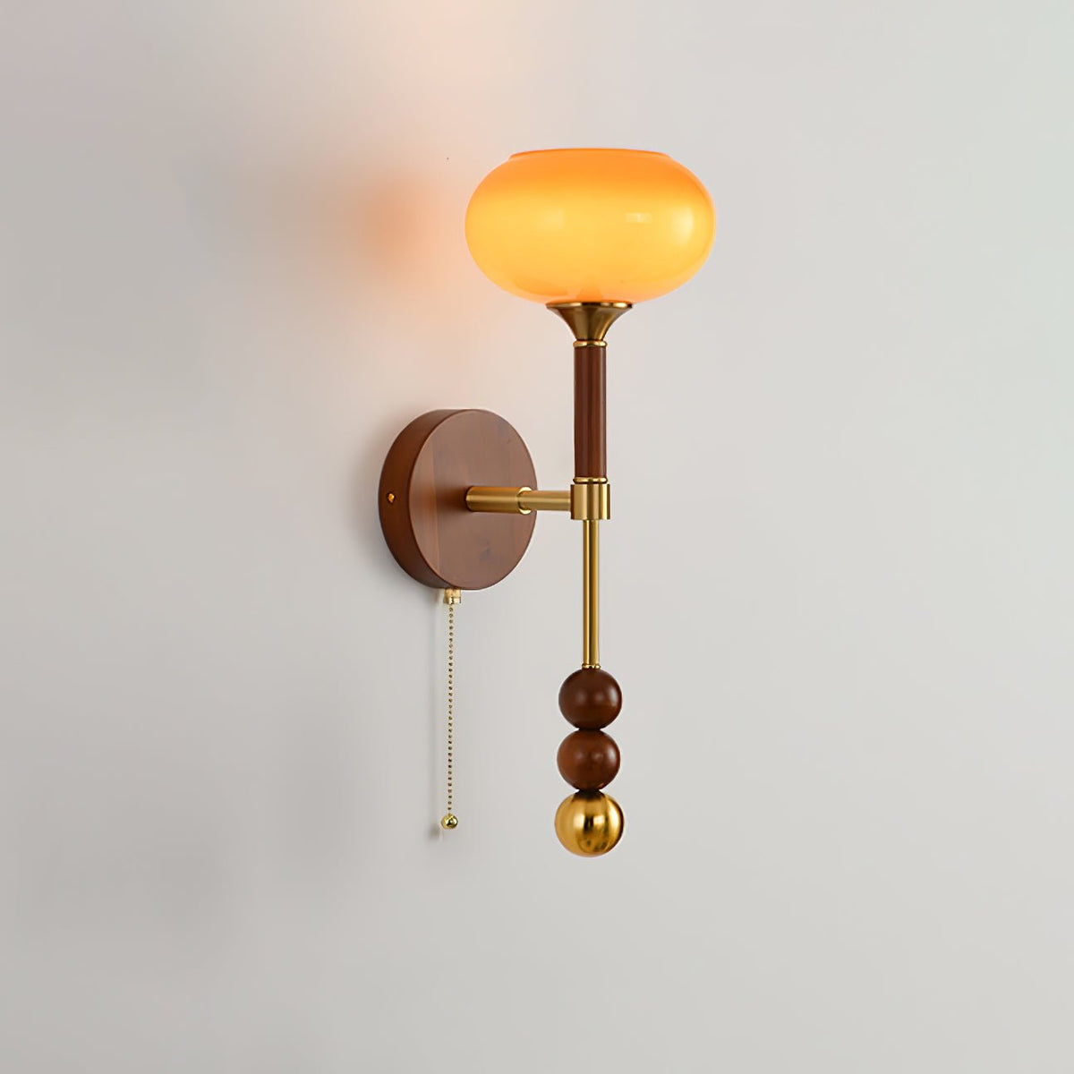 Hilda aplique de pared Roma elegancia de madera