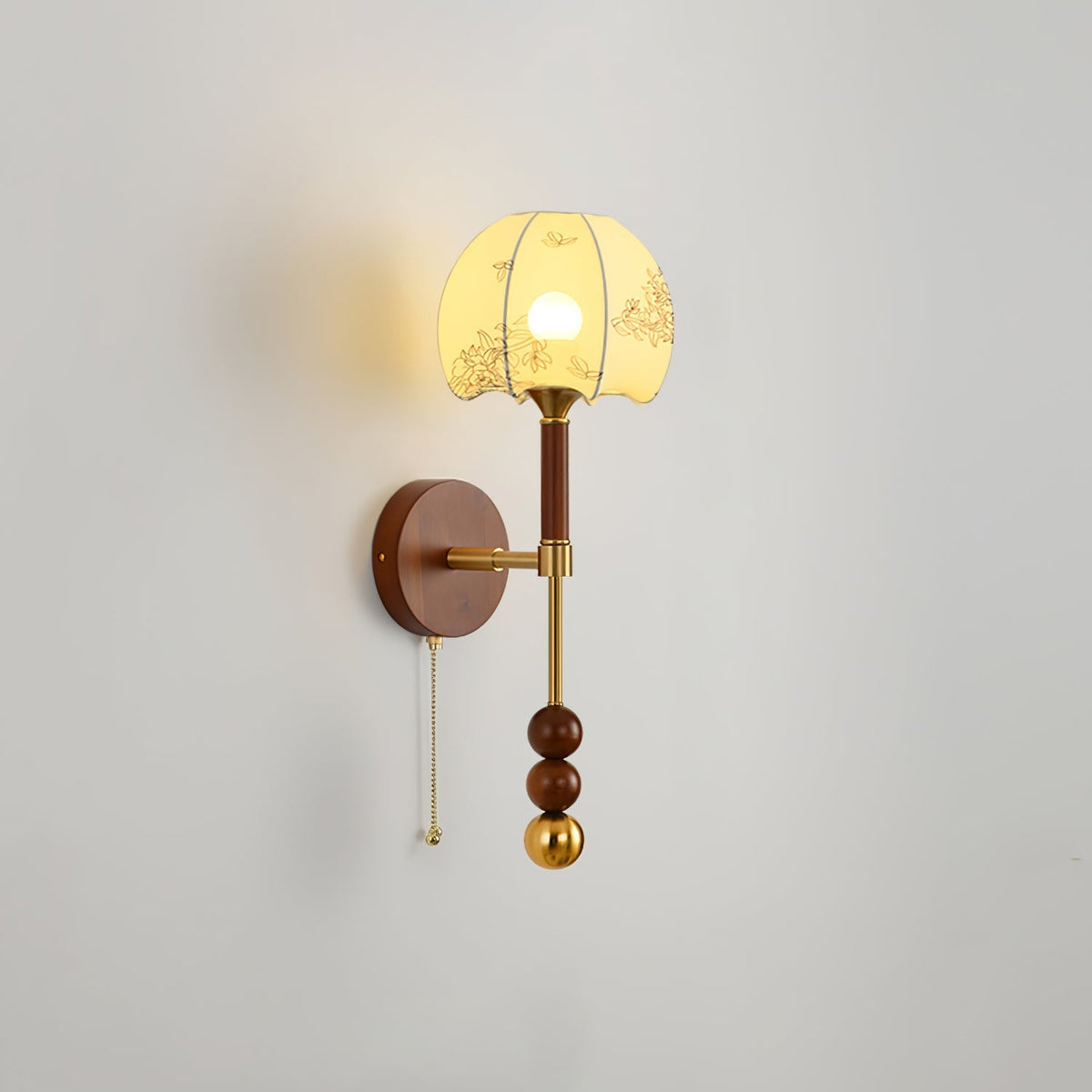 Hilda aplique de pared Roma elegancia de madera