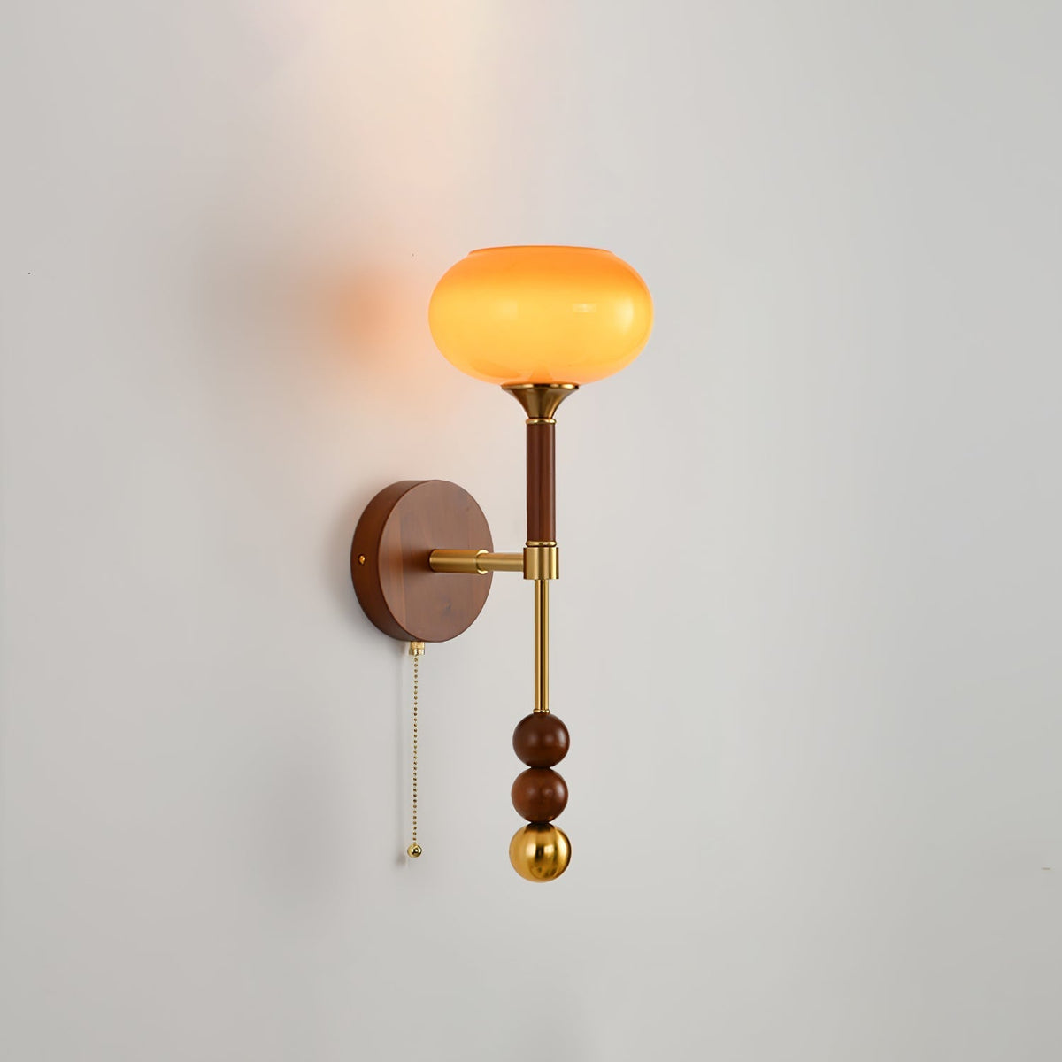 Hilda aplique de pared Roma elegancia de madera
