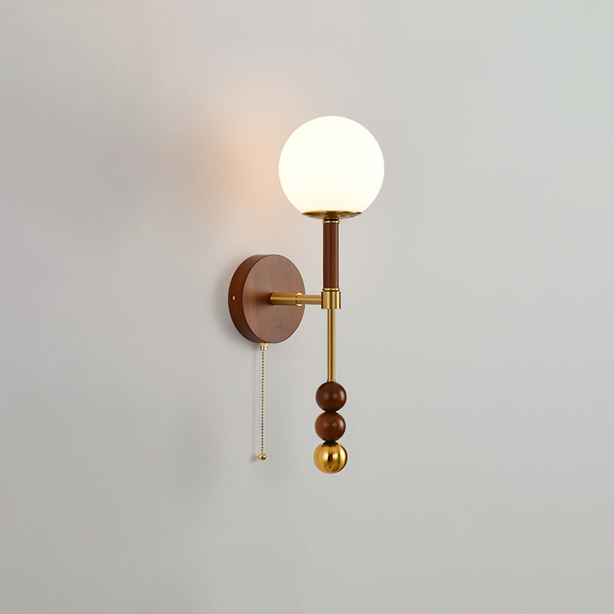 Hilda aplique de pared Roma elegancia de madera