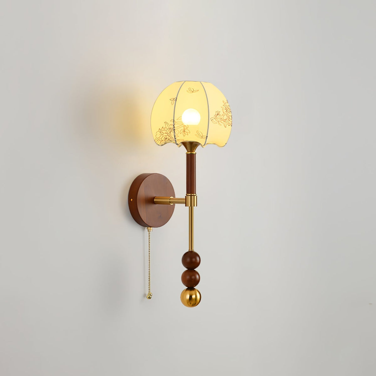 Hilda aplique de pared Roma elegancia de madera