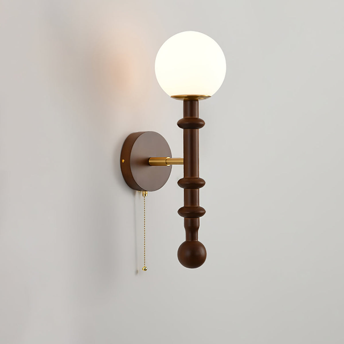 Hilda aplique de pared Roma elegancia de madera