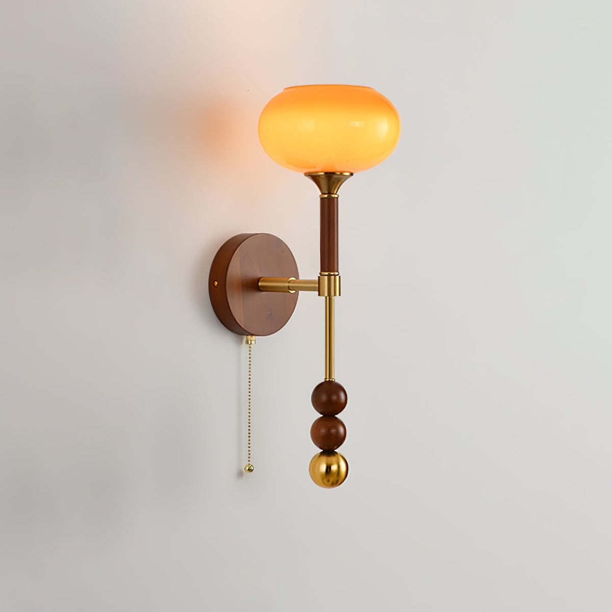 Hilda aplique de pared Roma elegancia de madera