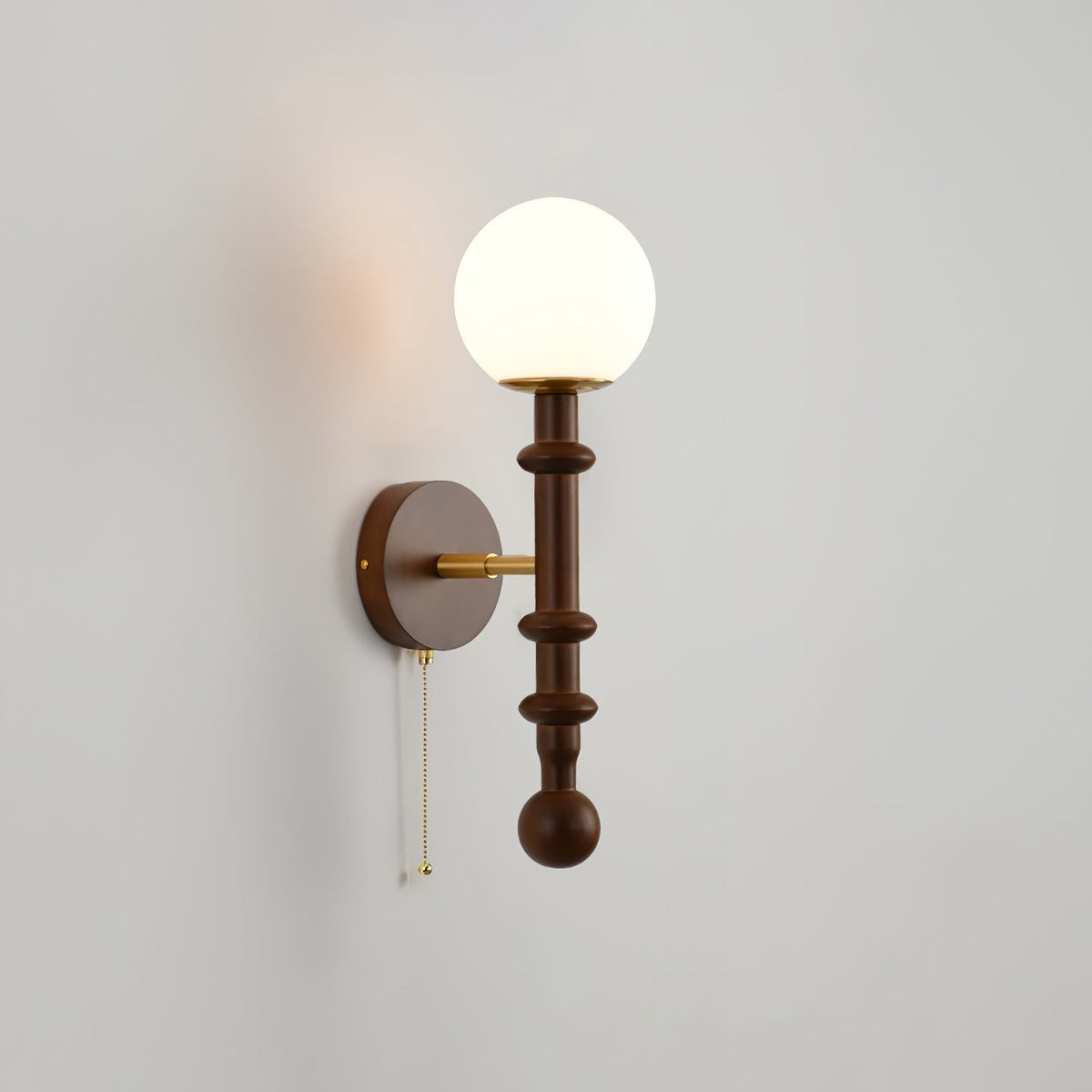 Hilda aplique de pared Roma elegancia de madera
