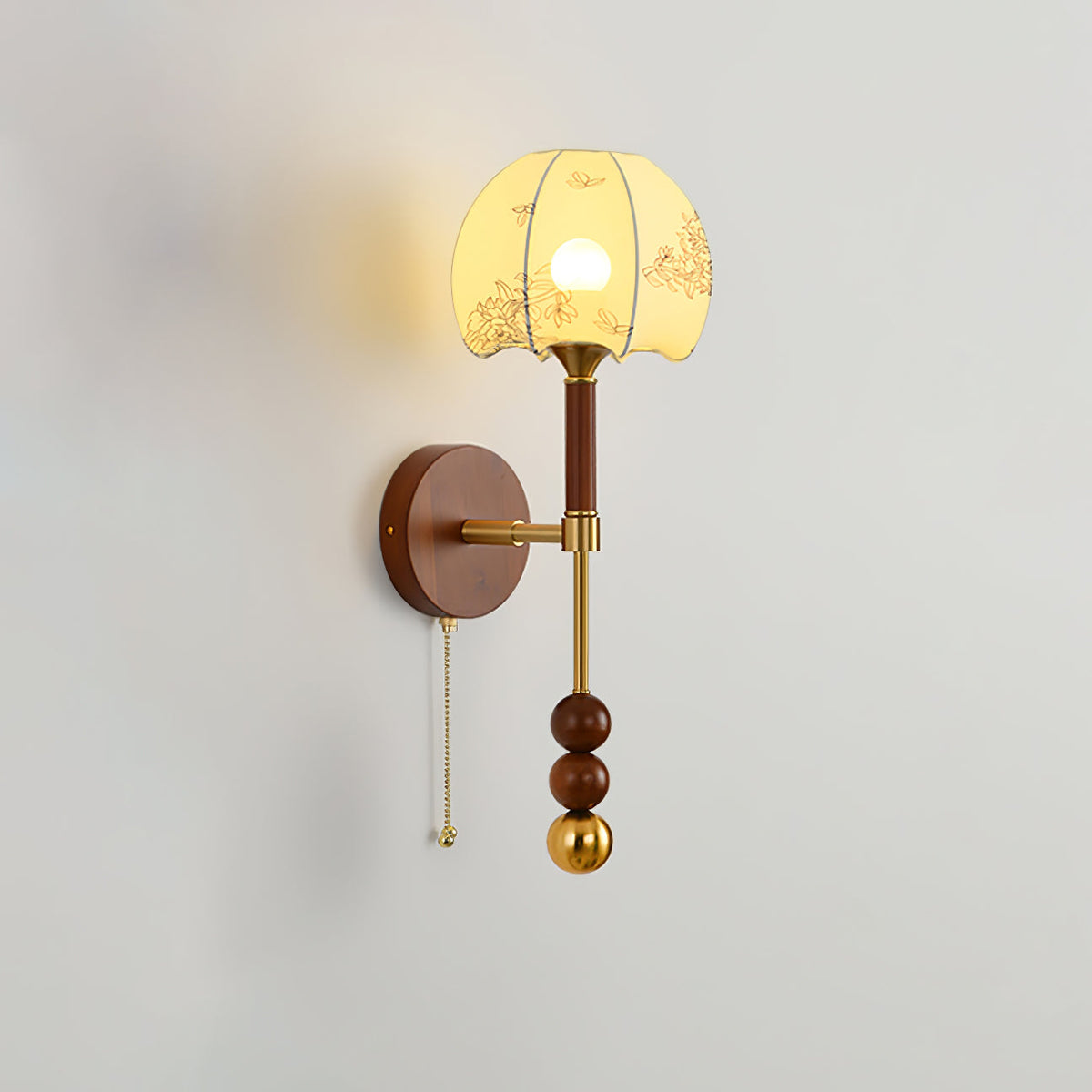 Hilda aplique de pared Roma elegancia de madera