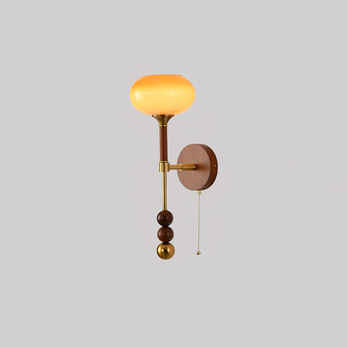 Hilda aplique de pared Roma elegancia de madera