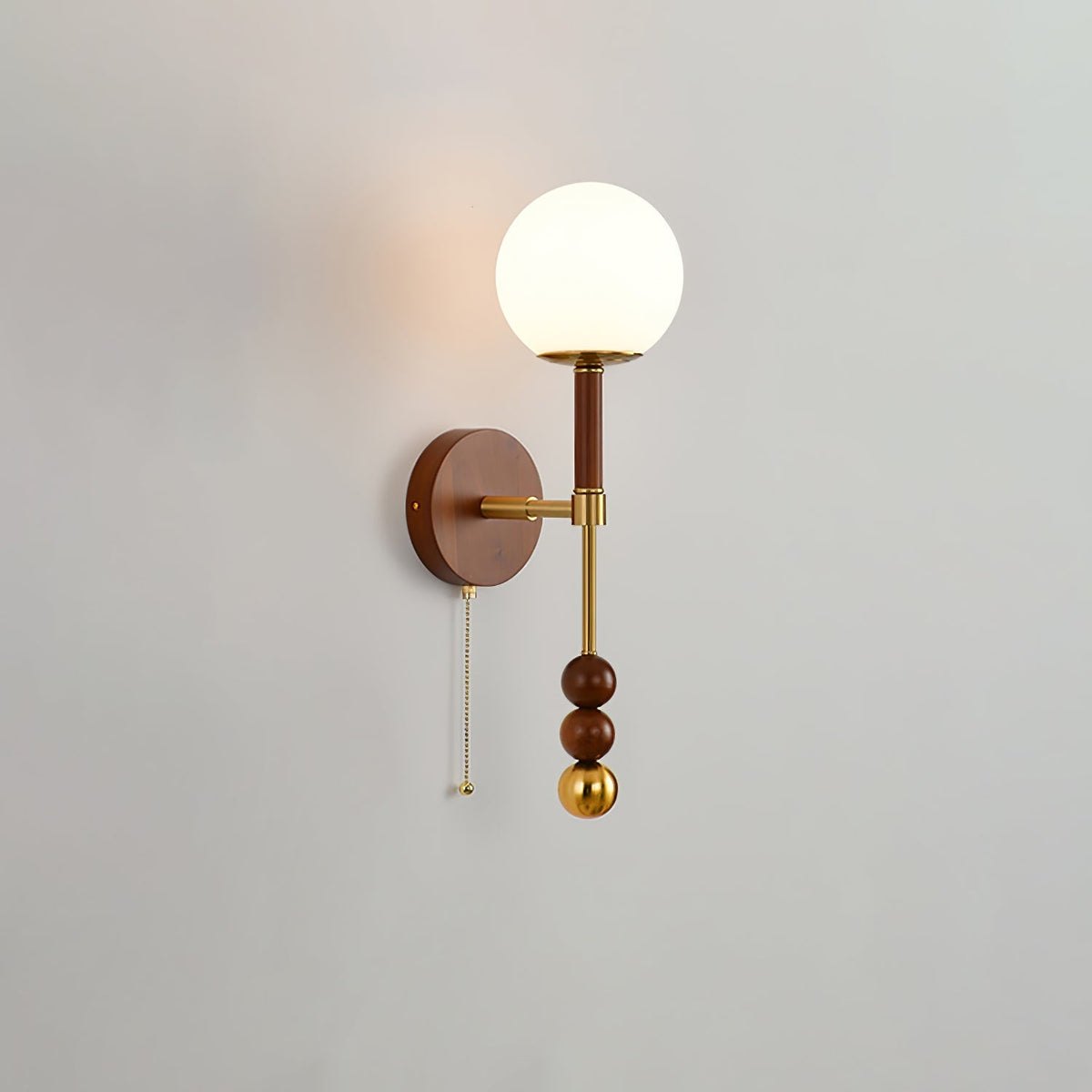 Hilda aplique de pared Roma elegancia de madera