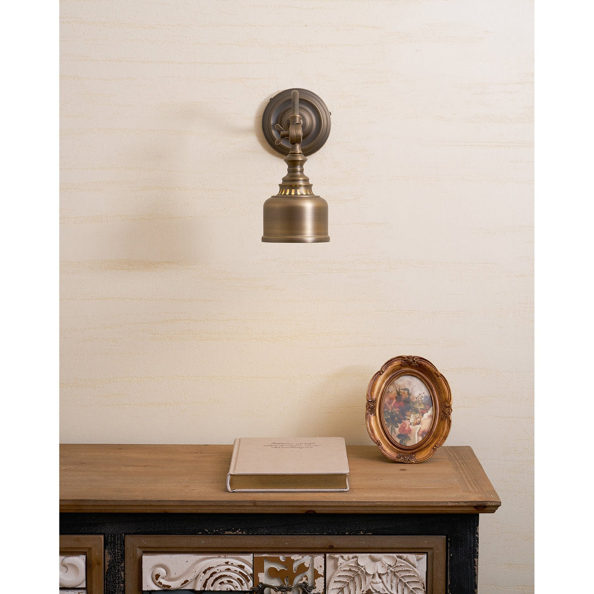 Orelelenne aplique de pared Gooseneck