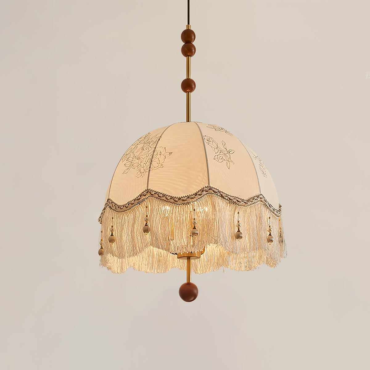 Banell lámpara colgante elegancia Fringe única