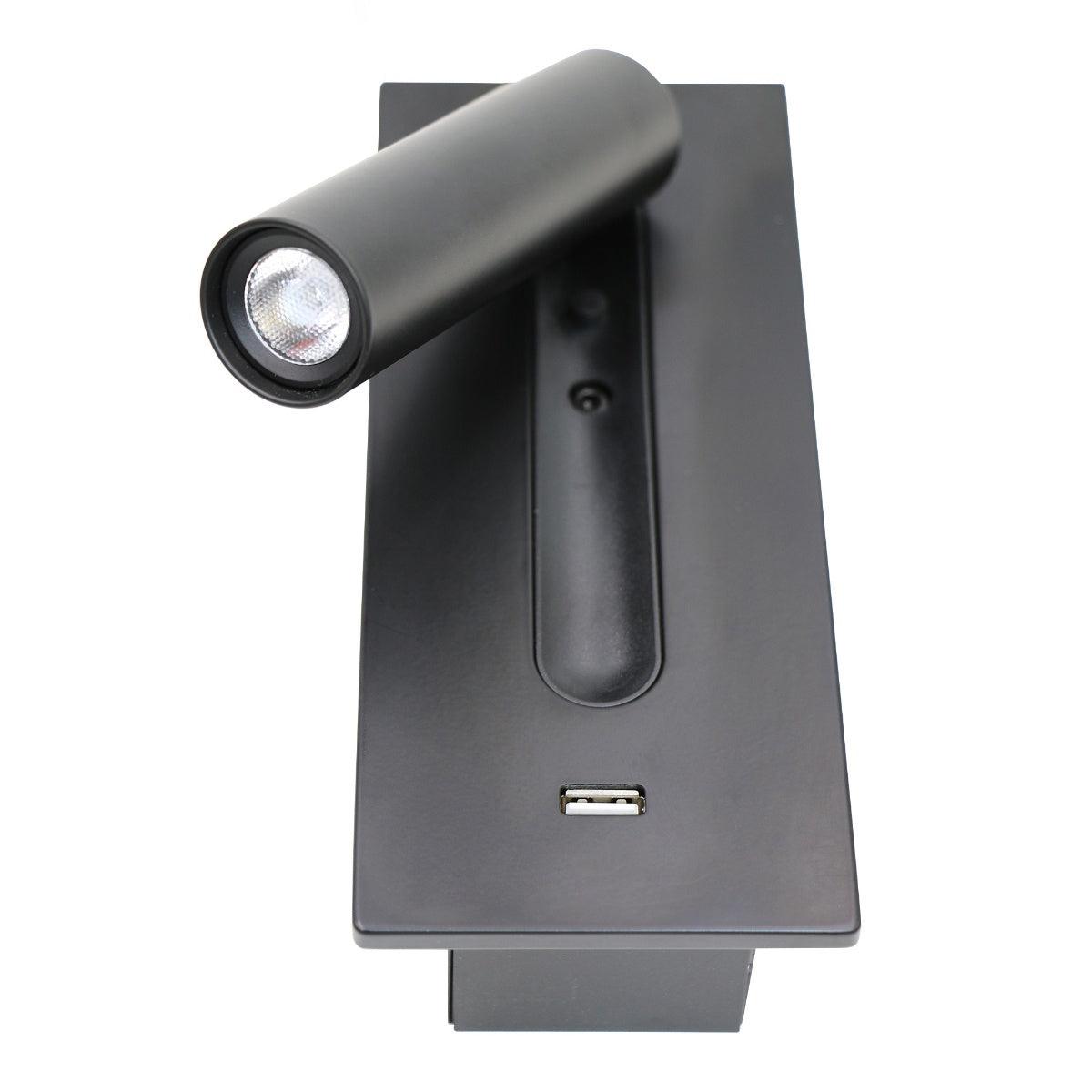 Aare Aplique de pared Minimalista Cabecera USB