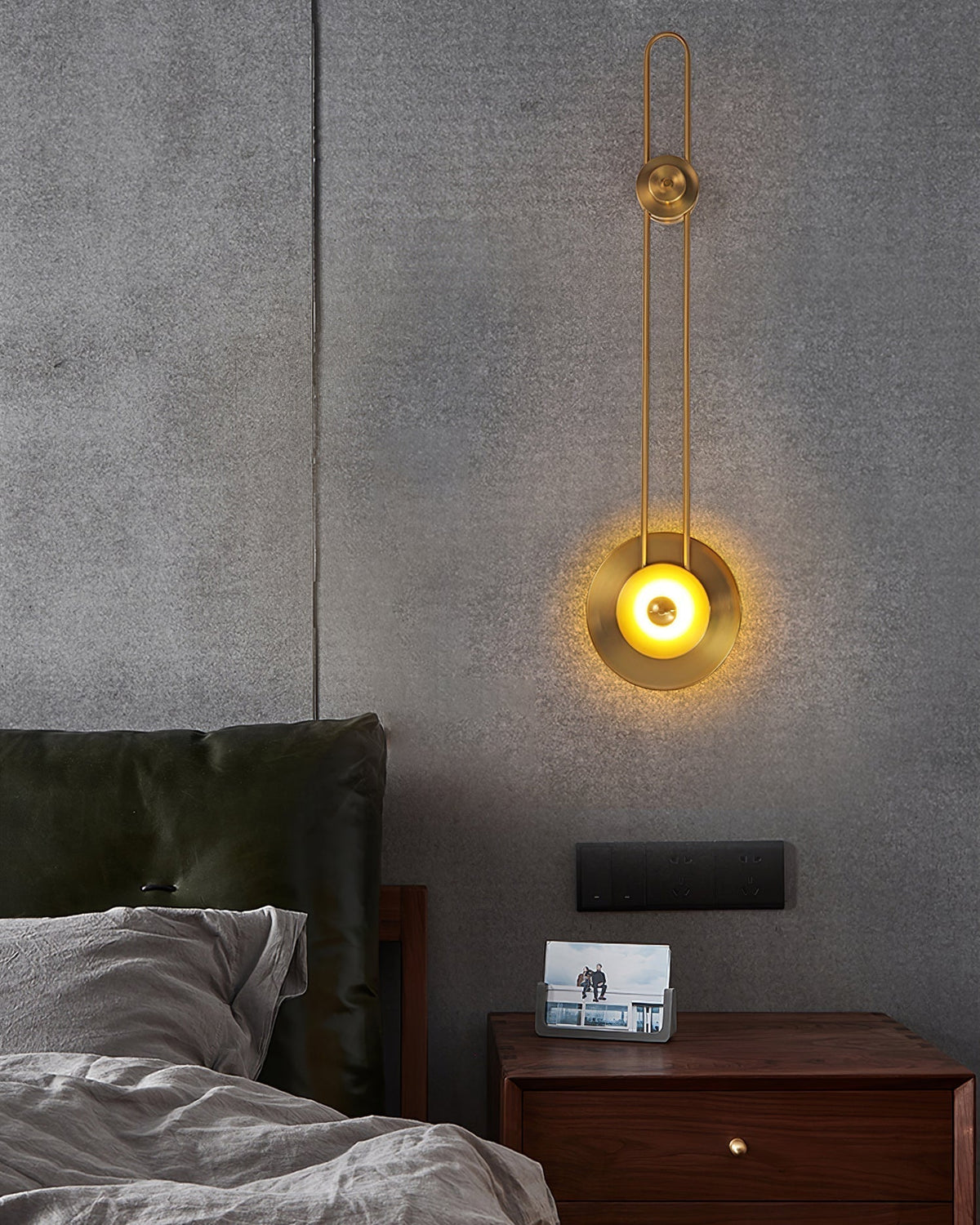 Eiroraria aplique de pared con geometría escultórica en alabastro