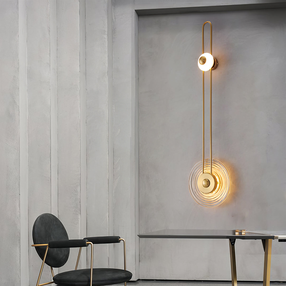 Eiroraria aplique de pared con geometría escultórica en alabastro