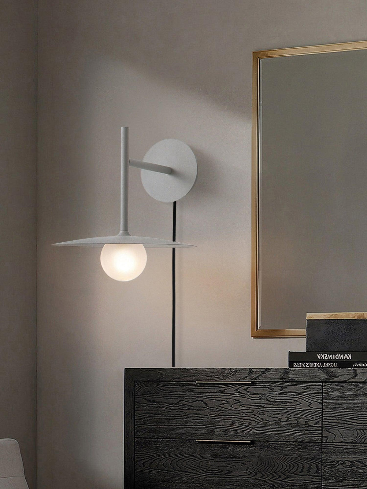 Orsilus aplique de pared vintage industrial con enchufe enchufable