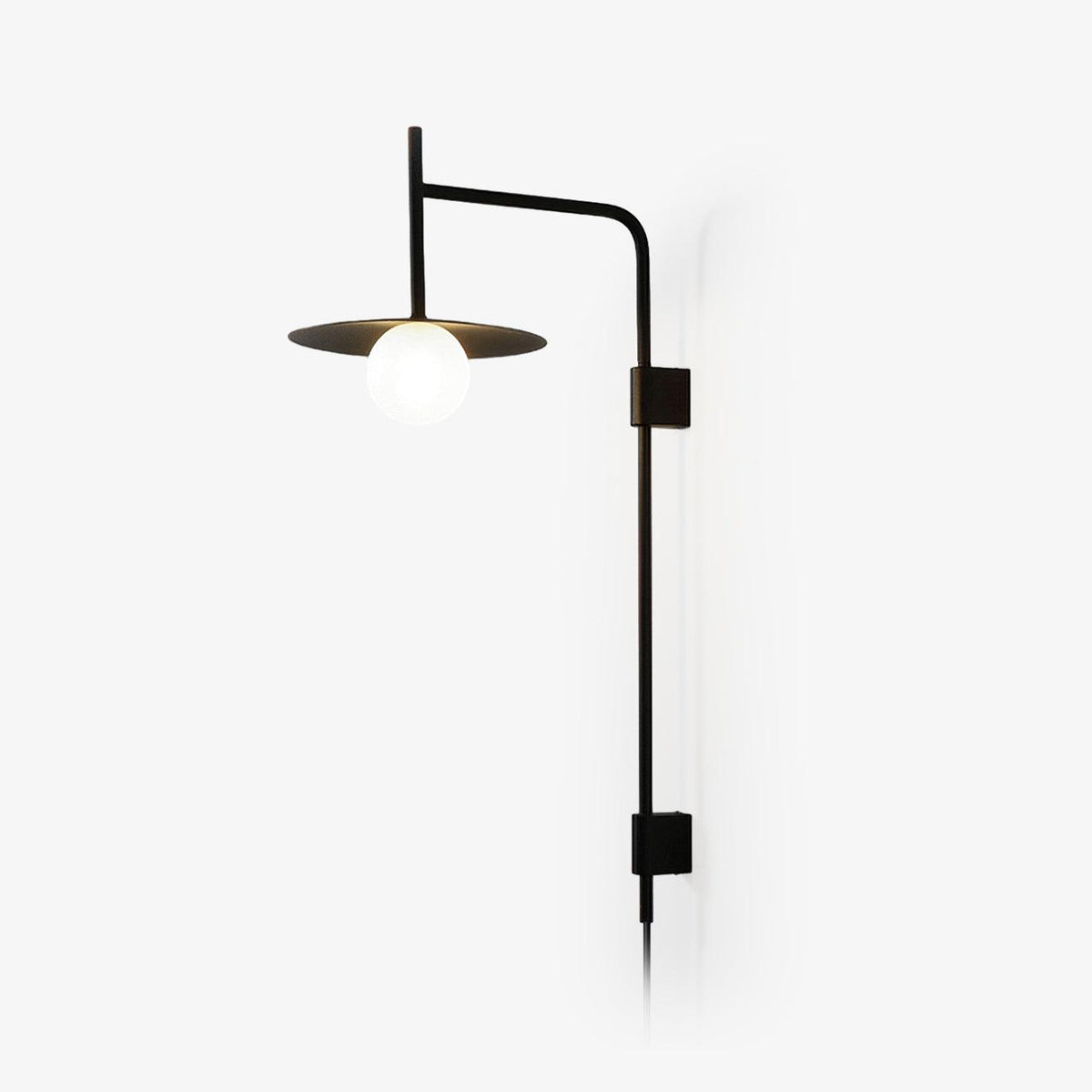 Paxon aplique de pared Swing Arm con vidrio enchufable