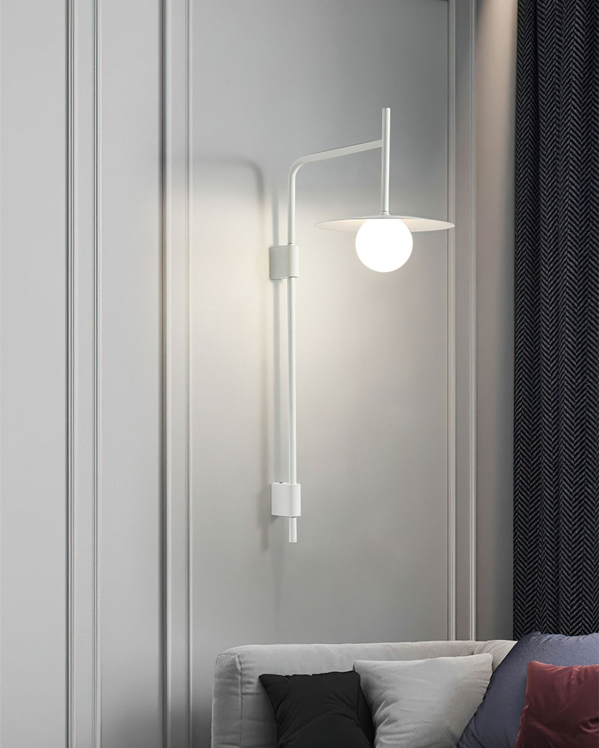 Lioririelle aplique de pared moderno minimalista de vidrio