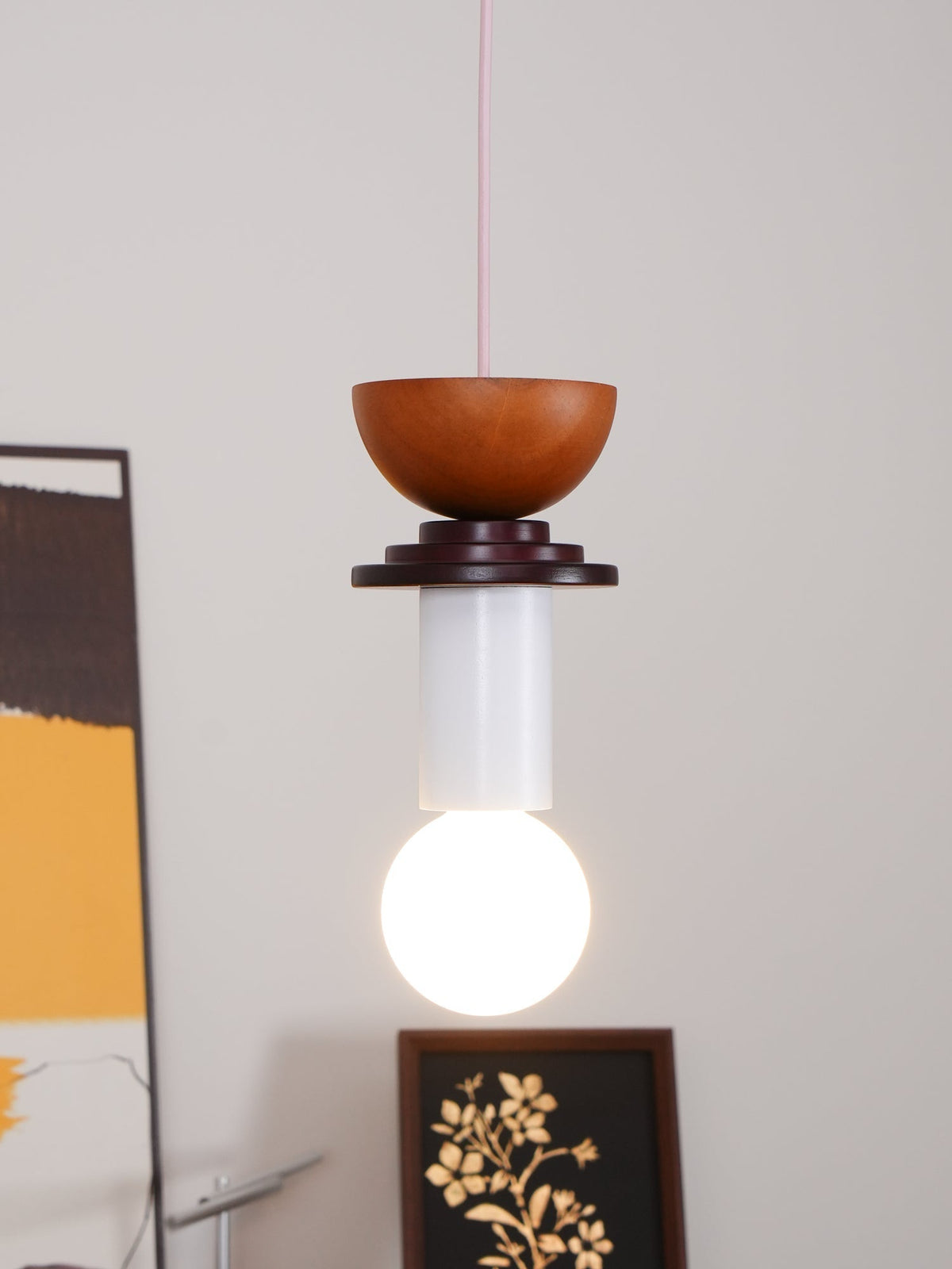 Gram lámpara colgante moderna de madera