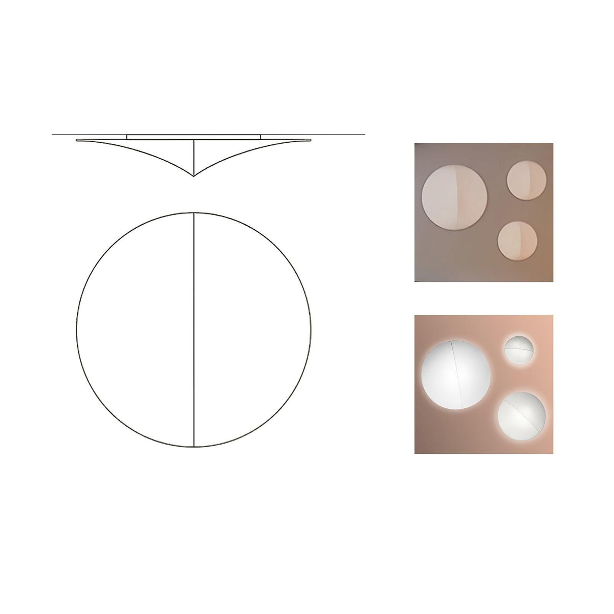 Linivelia aplique de pared minimalista de tejido